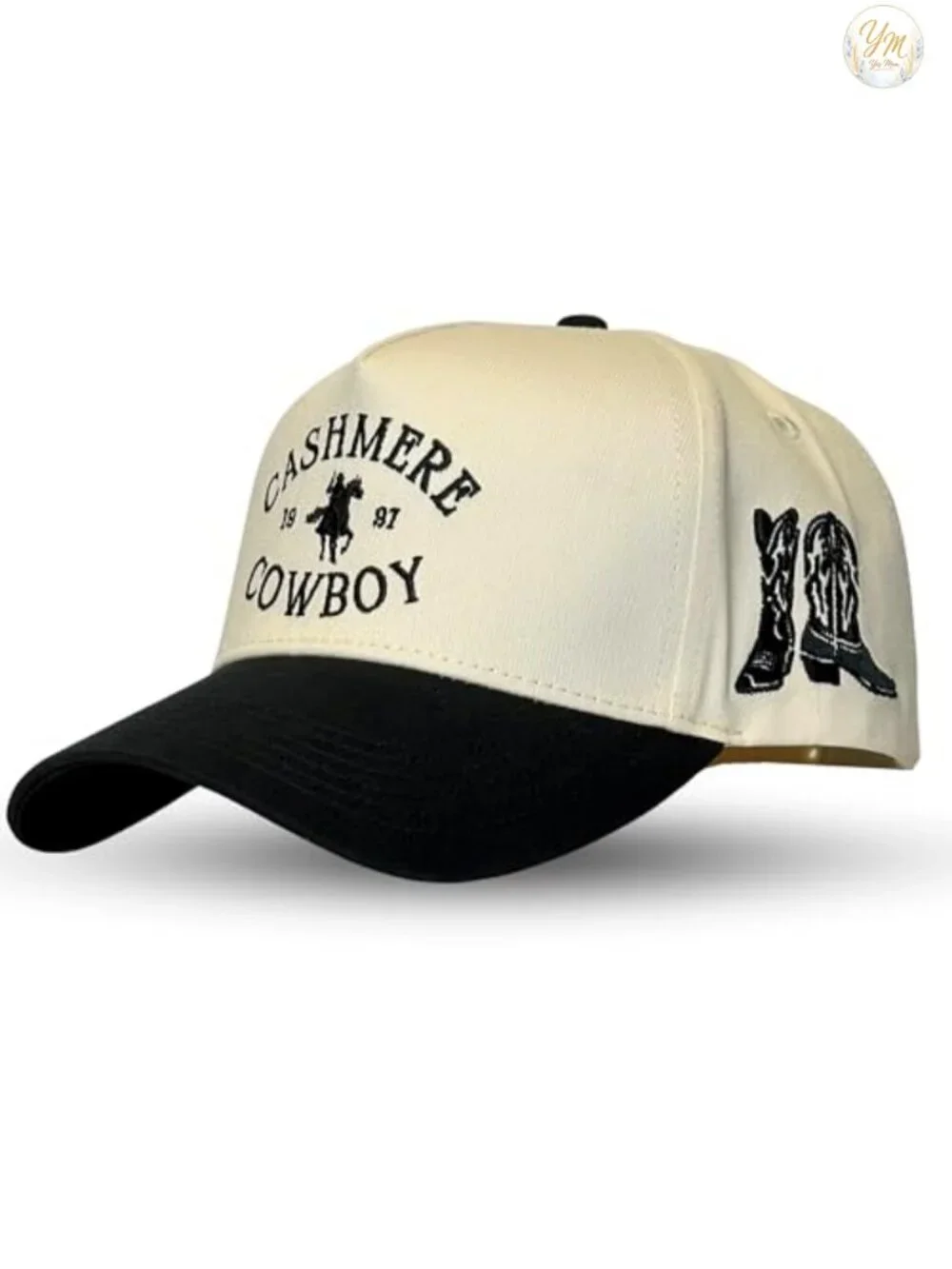 Vintage Western Trucker Hat Snapback Cotton Cowboy Cowgirl Cap